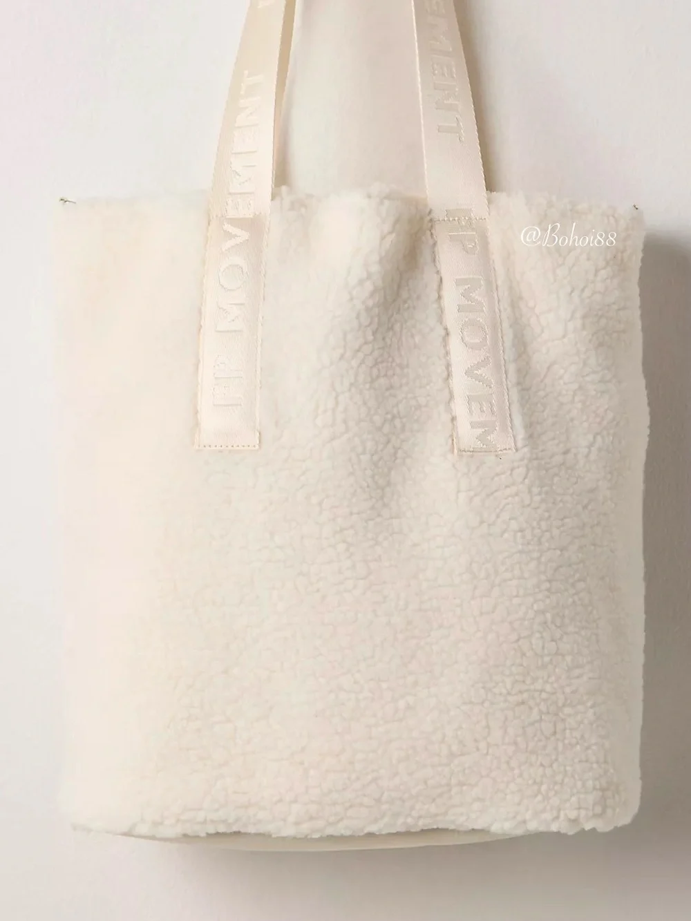 NWT Free People Slopes Sherpa Bucket Bag